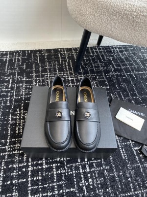 Chanel MOCCASINS G45988 Calfskin Black Loafer 2024