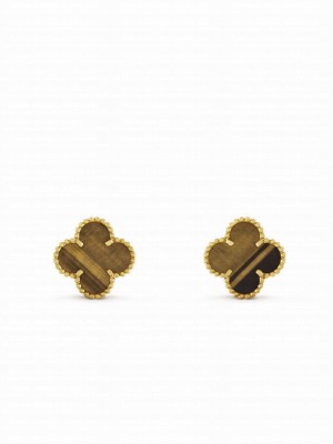 Van Cleef & Arpels Women's Vintage Alhambra Earrings Black