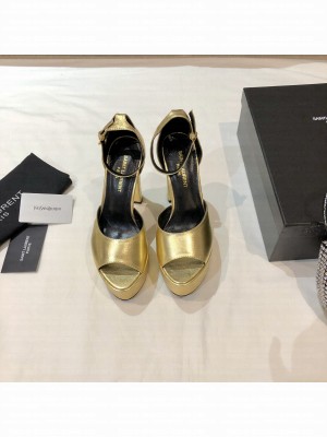 Saint Laurent 4cm Platform Heel 13.5cm High Heel Sandals 2022 Collection 08