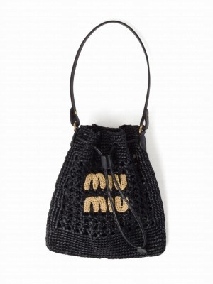 Miumiu Woven Fabric Mini-bag 5ND016 Black