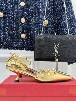 Valentino Rockstud Slingback Sandals 010