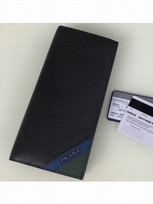 Prada Leather Men's Document Holder Wallet 2MV836 2M0836 01