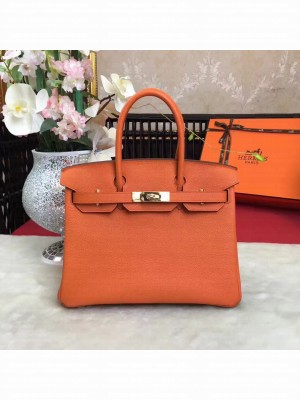 HERMES ROUGE GRENADE  BIRKIN BAG 2017 CLASSIC STYLE TOGO CALFSKIN 02