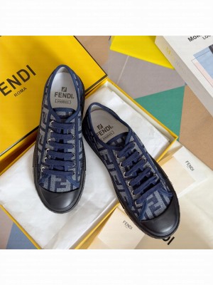 Fendi Domino FF fabric Unisex low-tops sneakers 03