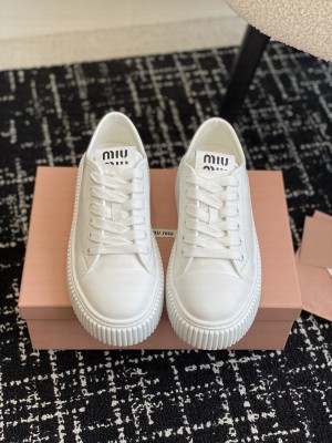 Miu Miu Calfskin EVA sneakers white