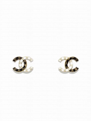 Chanel Women's Stud Earrings ABC996 White