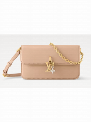 Louis Vuitton NEW Wallet On Chain LV Bloom M14581 Macchiato Cream