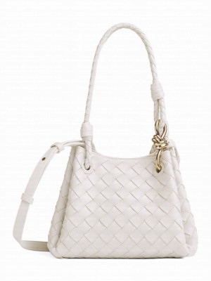 Bottega Veneta Small Parachute Cream