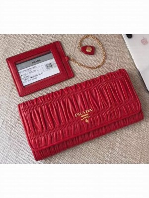 Prada Leather Flap Wallet 1MH132 01