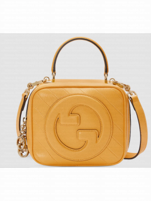 GUCCI BLONDIE TOP HANDLE BAG 744434 Yellow