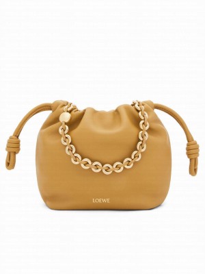 Loewe Mini Flamenco Purse Bag In Mellow Nappa Lambskin Apricot