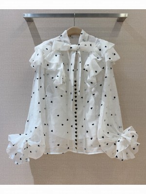 Zimmermann Women's Crush Embroidered Blouse White