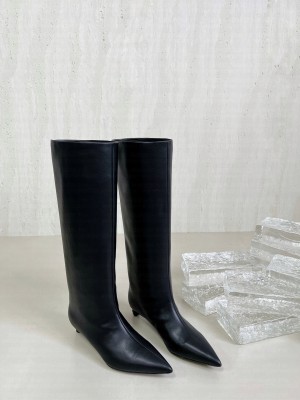 Jil Sander 3.5cm Calfskin Leather High boots Black