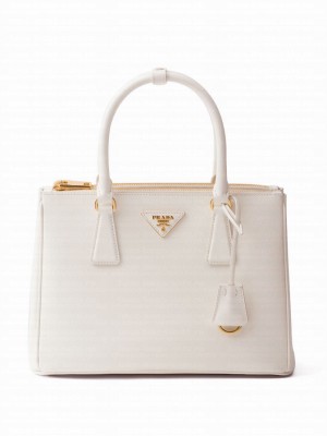 Prada Medium Prada Galleria Saffiano Leather Bag 1BA863 White