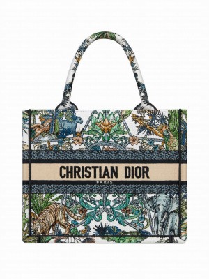 Christian Dior Small Dior Book Tote Green