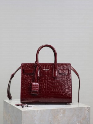 Yves Saint Laurent Classic Sac De Jour Nano Bag Y1821 Wine