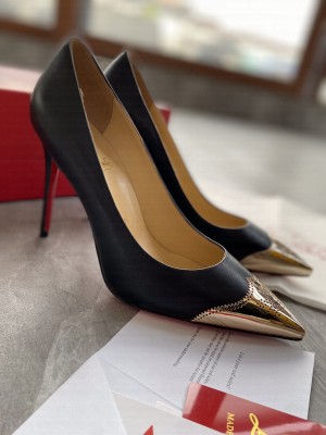 Christian Louboutin Calfskin Pump Black/Gold 2021 Collection