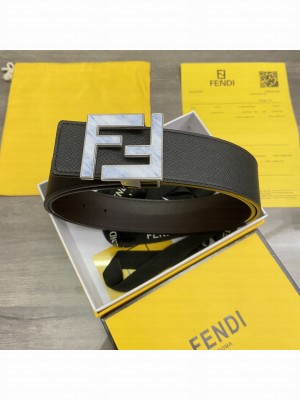 Fendi 38mm Eversible Belt FF buckle with stud closure 2021 Collection 36