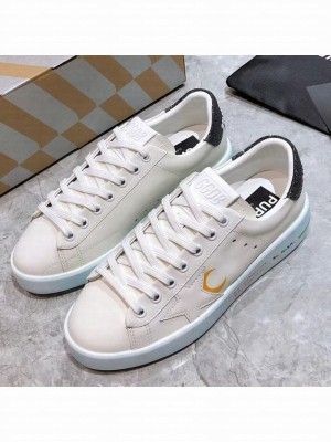Golden Goose Graffiti White Calfskin Sneaker Blue Spring/Summer 2021 Collection 42