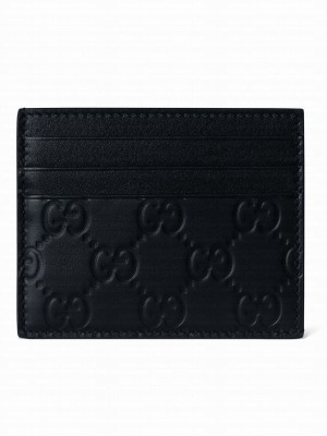 Gucci GGG Emblem Series Card Holder Black