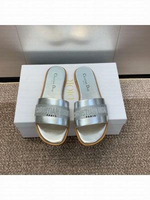 Christian Dior Women's Dway Slide Silver