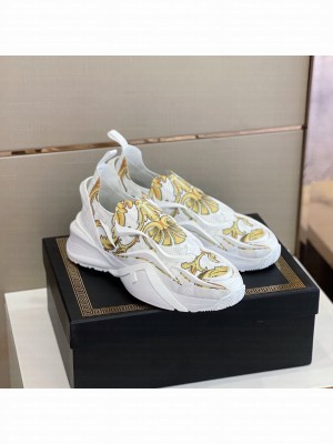 Versace x Fendi Unisex Flow running sneakers White 2022 Collection