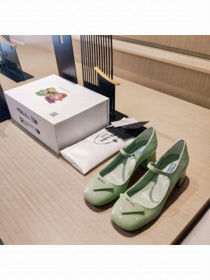 Prada Patent Leather Pumps 1I771M Green 2022 Collection