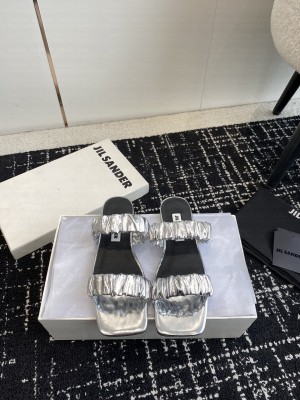 JIL SANDER Slide Mule Silver