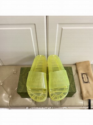 Gucci Unisex Transparent PVC Slide Sandals 011 2021 Collection