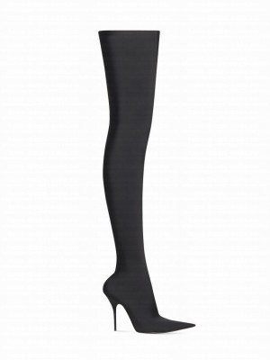 Balenciaga Women's Knife 110mm Over-The-Knee Boot Black