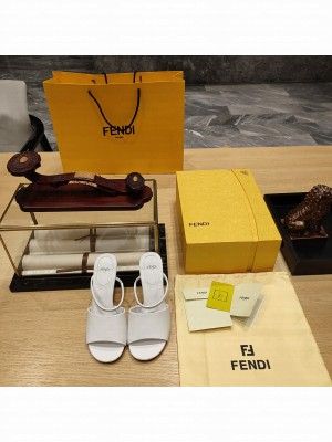 Fendi First 95mm calfleather high-heeled sandals 02
