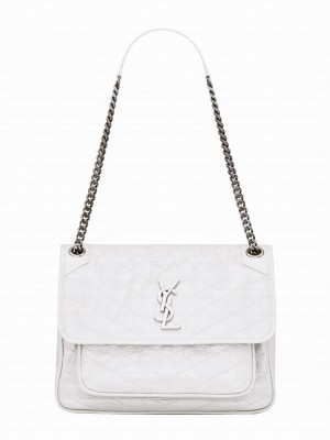 Saint Laurent Large Niki Chain Bag 4988940 White