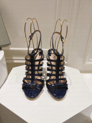 TOM STAMPED CROCODILE LEATHER CARINE SANDAL 01