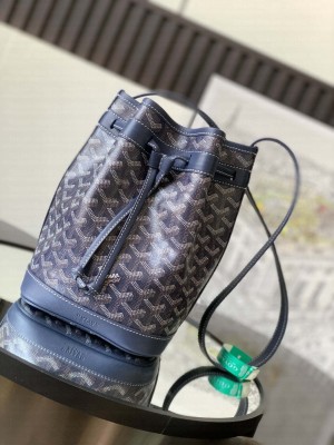 Goyard Petit Flot Bucket Bag Navy Blue