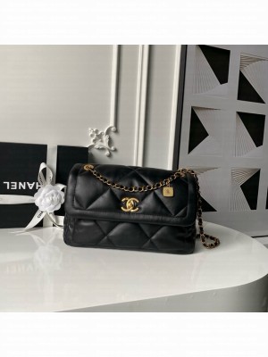 Chanel Lambskin Maxi Flapbag AS5734 black