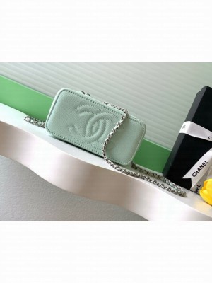 Chanel Long Vanity with chain AP4933 Lake green