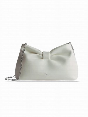 Christian Dior Mini Dior Bow Handbag White