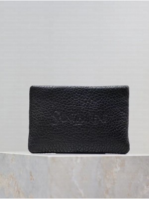 SAINT LAURENT CALYPSO SMALL POUCH IN LAMBSKIN 765025-1 black