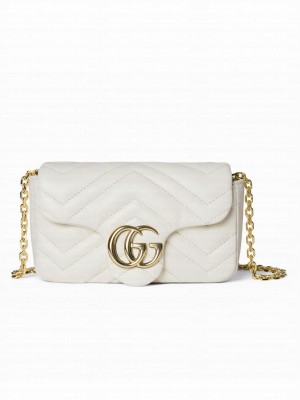 Gucci GG Marmont mini Shoulder Bag 841290 White