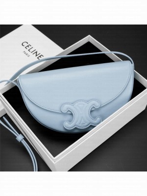 CELINE BESACE CUIR TRIOMPHE CALFSKIN 111233 light blue