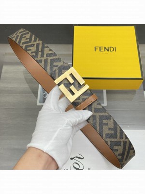 Fendi 38mm Eversible Belt FF buckle with stud closure 2021 Collection 021