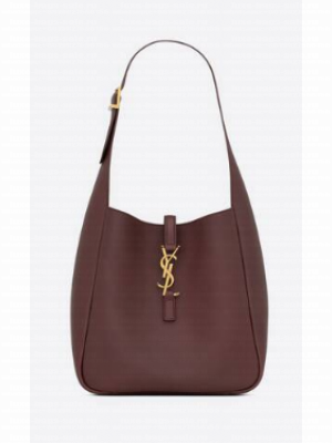 SAINT LAUREN LE 5 A 7 SOFT SMALL IN SMOOTH LEATHER 713938 ROUGE LEGION