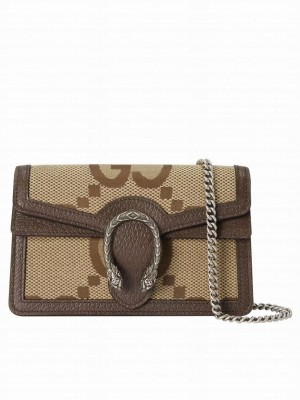 Gucci Dionysus Jumbo GG Super Mini Bag 476432 Brown