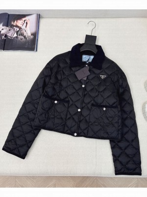 Prada Women's Short Down Jacket Black
