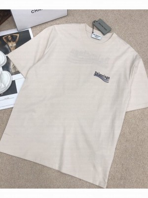Balenciaga Unisex Printed Shirt Cream