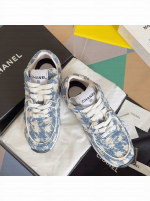 Chanel Tweed & Leather G38299 Sneakers 2024 03