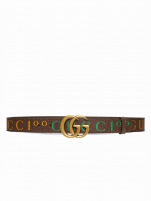 Gucci Unisex 100 GG Marmont Belt Henna