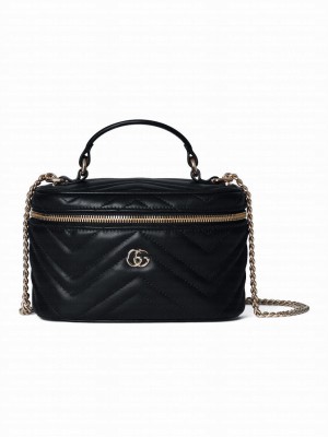 Gucci GG Marmont Mini Vanity Bag 837454 Black