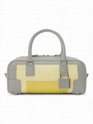 Loewe Amazona 23 Padlock Detail Shoulder Bag Yellow
