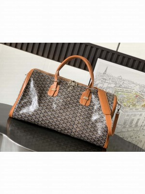 Goyard Boston 50 bag Black & Tan